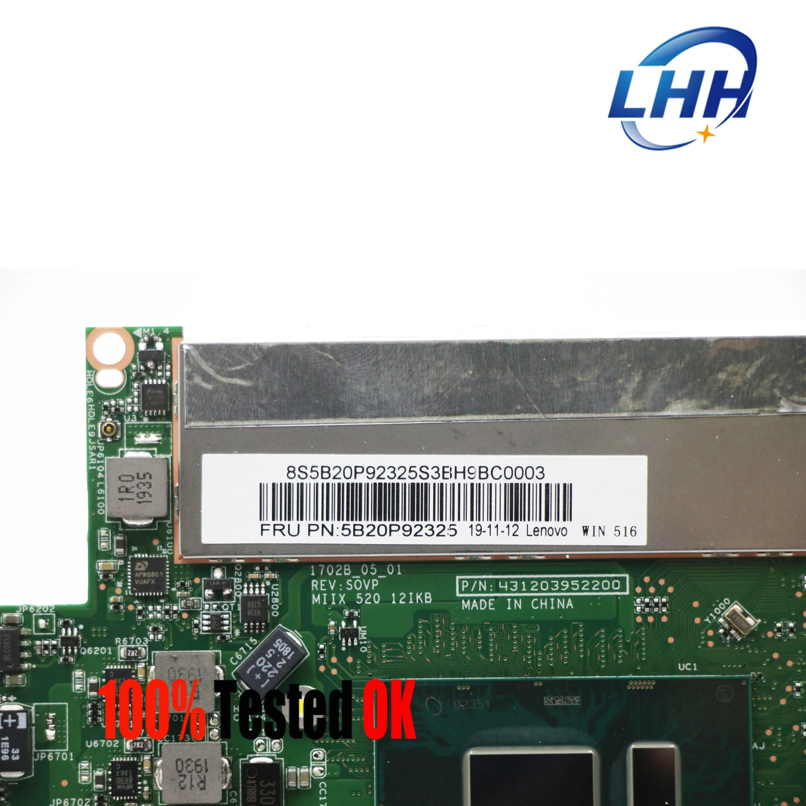 Imagem -03 - Placa-principal para Lenovo Miix Cpu I78550u Ram 8g 5b20p92346 Uma 1702b05-01 52012ikb 5b20p92346