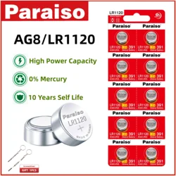 2-50pcs LR1120 AG8 Button Cell Battery 10Years Shelf Life 0% Mercury Alkaline Watch Batteries for Toys Remotes Cameras reloj