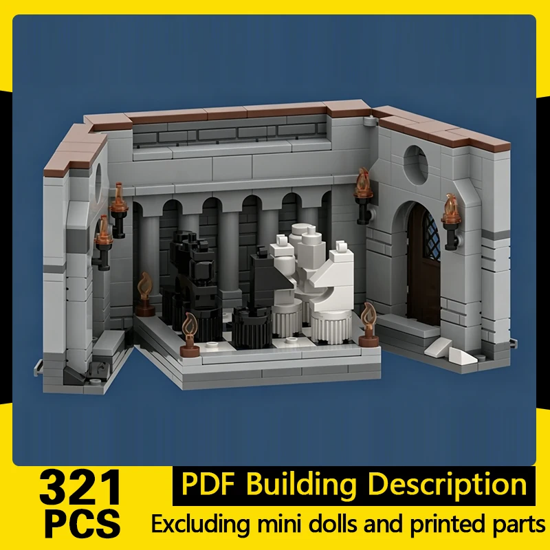 Magical Movie Model MOC Building Bricks The Chess Challenge Chamber Modular Technology Gifts Holiday Assemble Children Toys Suit