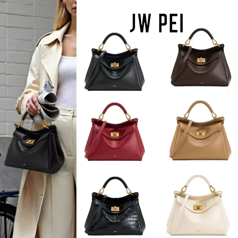 جديد JW PEI قفل مشبك حقيبة يد واحدة الكتف حقيبة Crossbody جلدية فاخرة المرأة حقيبة أشكال لينة جيب الهاتف المحمول #4