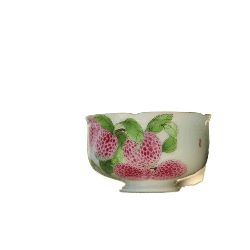 Heavy Industry hand-painted glaze color enamel color, lychee, master cup