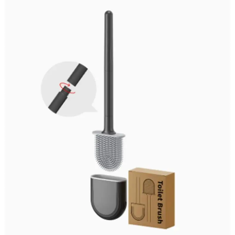 

Practical New Deep-Cleaning Silicone Toilet Bowl Brush Long Handle Silicone Toilet Brush For Home Dormitory Bathroom Accessories
