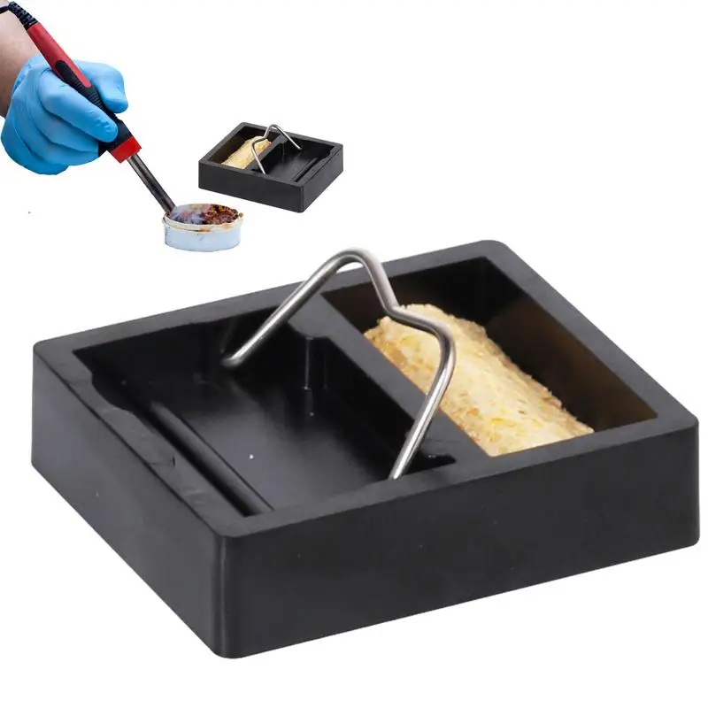 Soldering Iron Support Stand G Type Solder Sponge Base High Temperature Resistance Sponge Tank For Various Soldering Irons