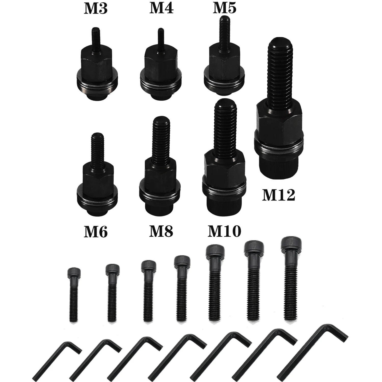21pcs Rivet Nut Tools Hand Rivet Nut Head Simple Installation Manual Riveter For Rivnuts Tools For Nuts M3 M4 M5 M6 M8 M10 M12