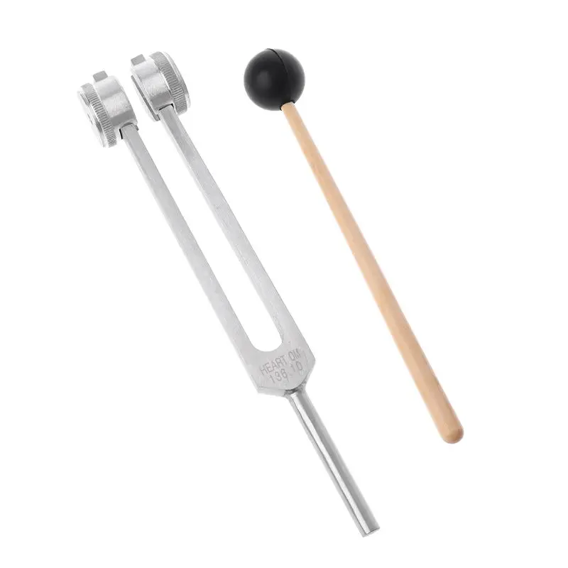 OM 136.1Hz Tuning Fork with Silicone Hammer Nerve/Sensory for Perfect Healing Dropshipping