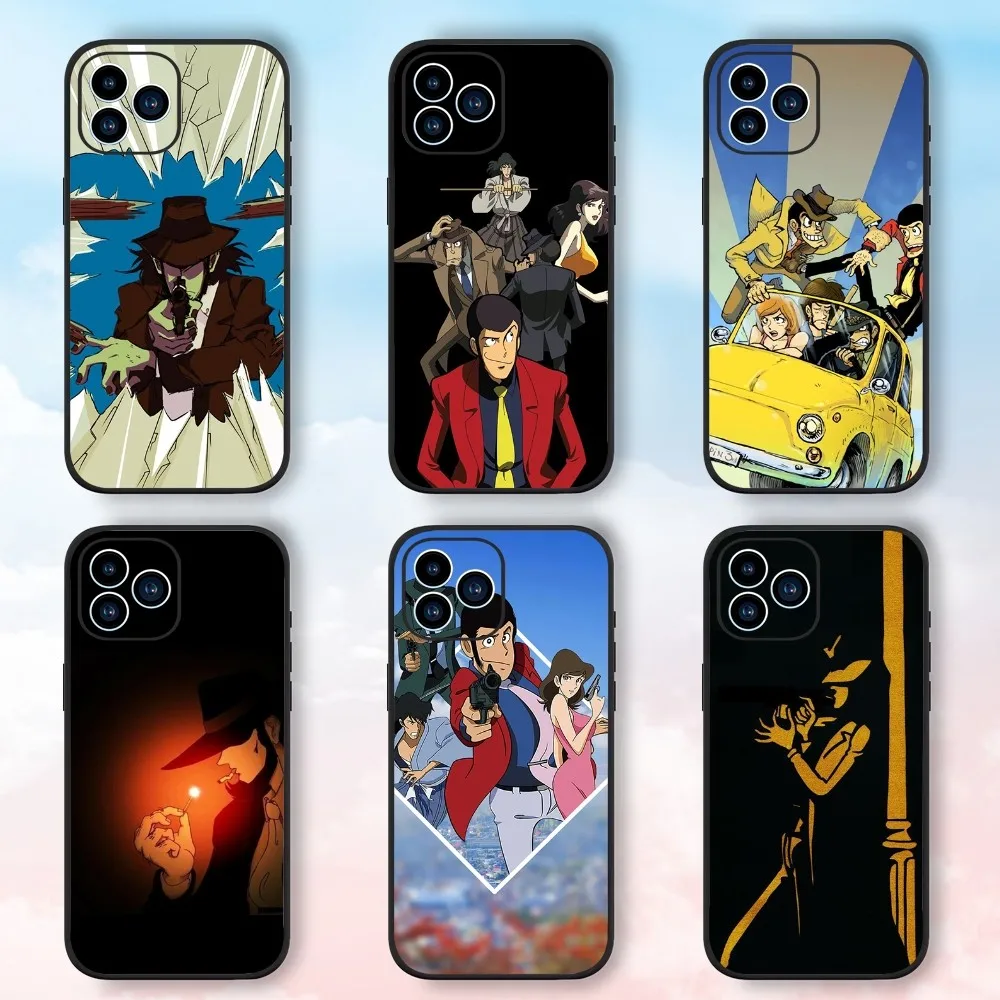 Чехол для телефона Lupin III в виде комиксов для Samsung Galaxy S24, S23, S22, S21, S20, FE, S10, S9, S10E Plus, ультра легкий зеркальный черный чехол для телефона
