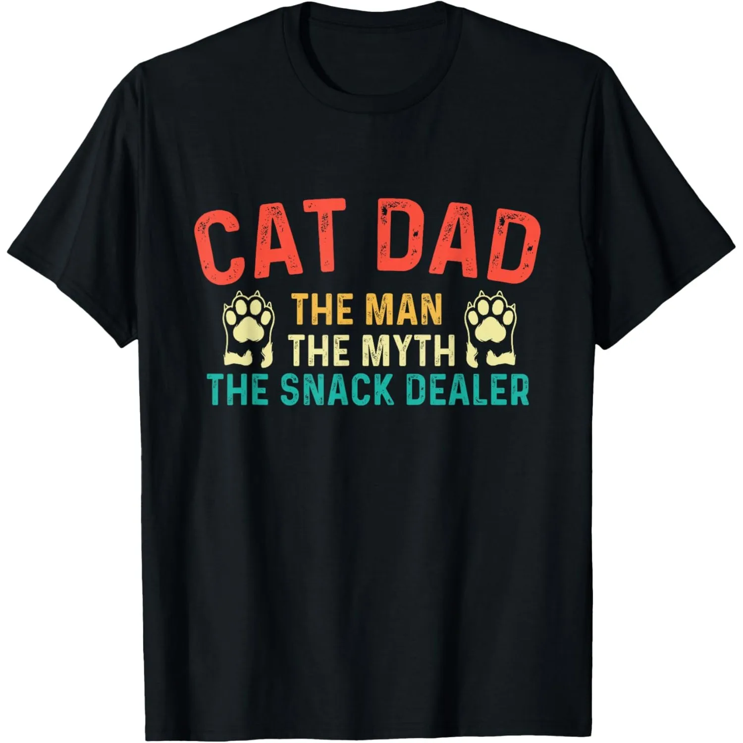 The Man The Myth The Snack Dealer Graphic Tee Vintage Retro Style Cotton T-Shirt
