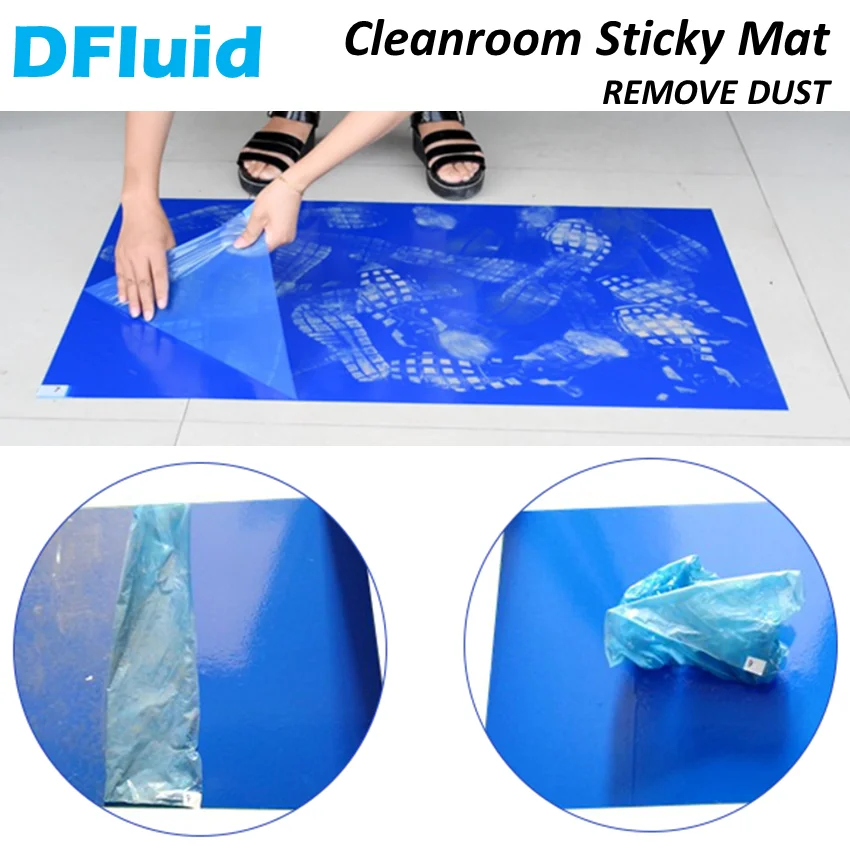 Cleanroom Sticky Mat 30-Layer Peel Off Sticky Floor Door Mat Dust Dirt Remover for Laboratory Microelectronic Factory Clean Room