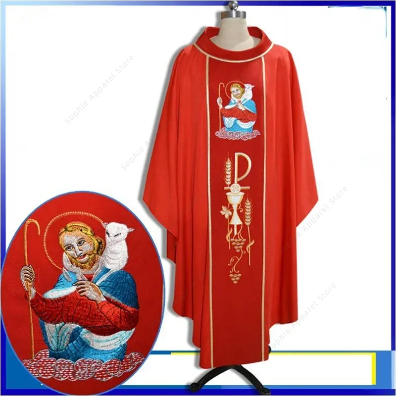 Chasuble Priester Mass Clothes Pastors Costume Christian Liturgical Clergy Robe Churches Catholic Priest Uniform Vestments