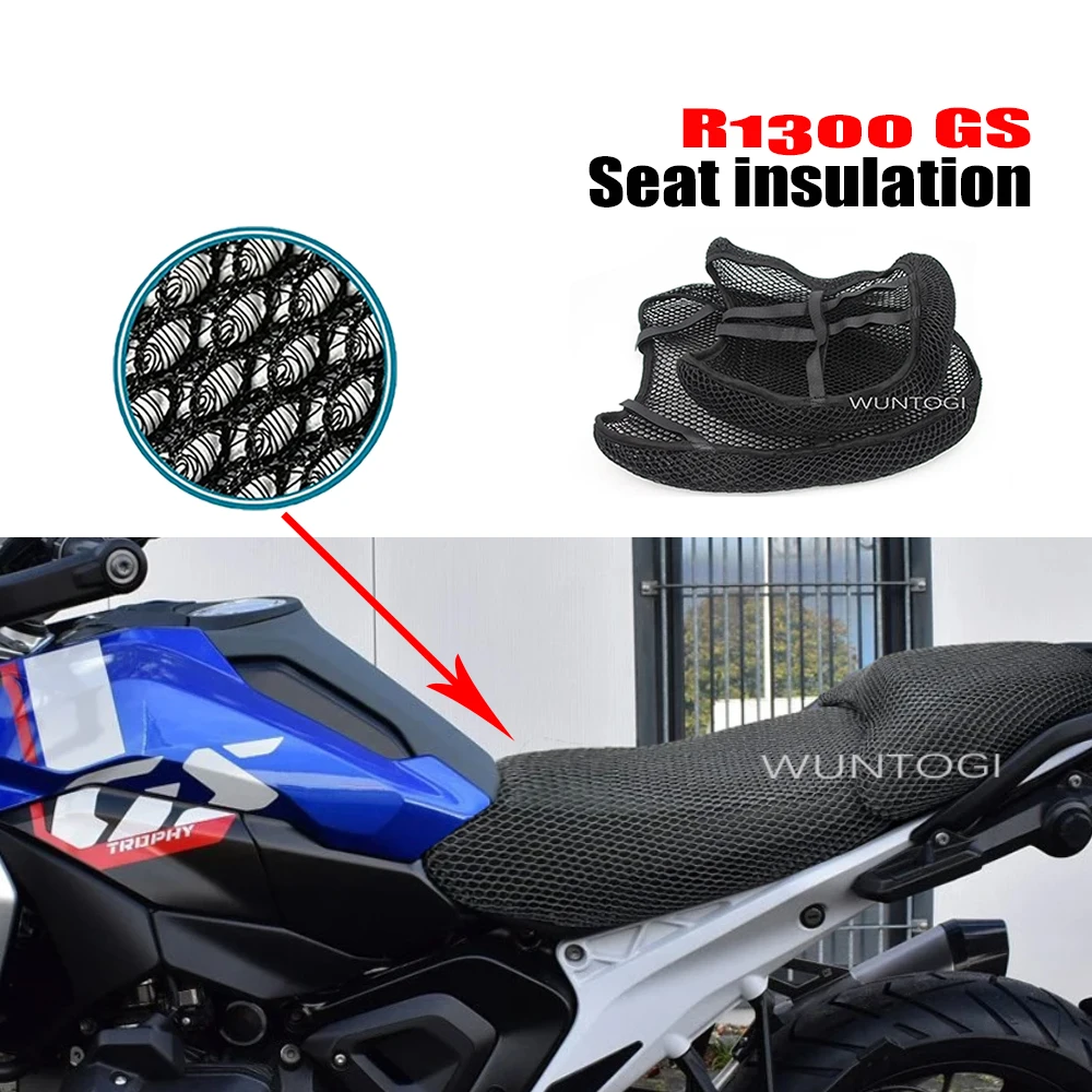 R1300GS Modified Accessories Motorcycle Seat Cover For BMW R1300 GS 3D Mesh Anti-Scratch Seat Cushion Cover 2023-2024