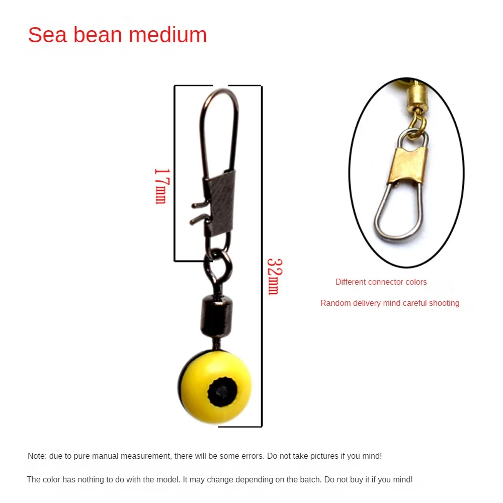 1~8PCS Fishing Float Bobber Stops Space Beans Swivel Connectors Wobbler Sea Fishing Saltwater Metal Plastic Tools Accessories