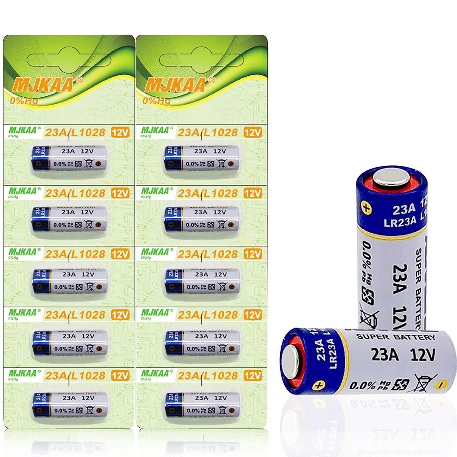 50pcs 12V 23A Alkaline Battery 23GA 21/23 A23 A23S E23A EL12 MN21 MS21 V23GA MN21 L1028 RV08 GP23A K23A For Doorbell Remote