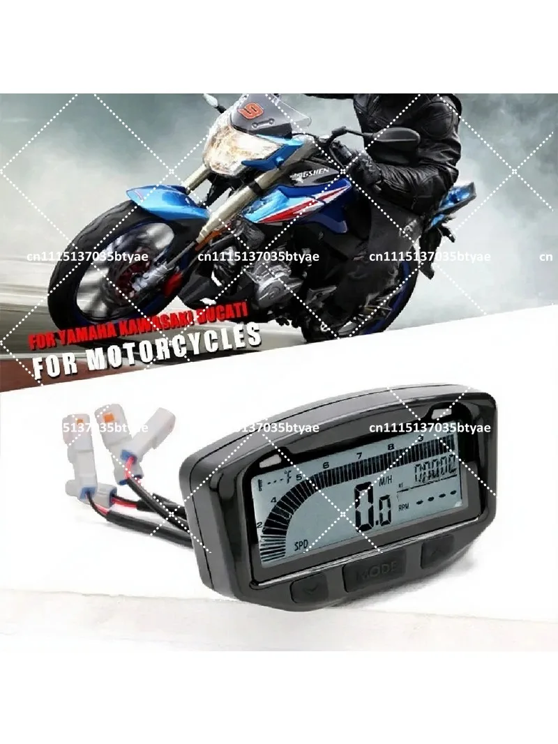 Universal Digital Motorcycle Speedometer Tachometer for UTV ATV Dirt Bike Waterproof