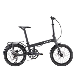 Carbon Fiber Folding Bike 20 inch Foldable with Shimano 9s Ultralight Disc Brakes Folding Bicicleta for Men Women Adult Bike