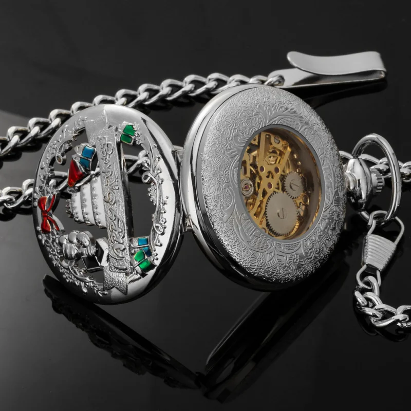 2023New Manual Manipulator Pocket Watch-Happy Birthday Theme Watch-Border Taobao Dropshipping