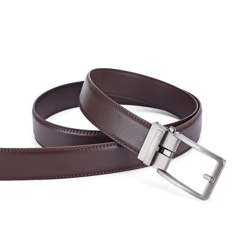 Neue Breite 3,5 cm Business herren Gürtel Formale Echt Leder Männlich Gürtel Hohe Qualität Metall Automatische Schnalle Gürtel für männer Jeans Gürtel – Detail 4