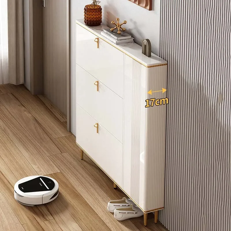 Entrance Doorway Shoe Cabinet Ultra Thin Hallway Display Storage Shoe Rack Organizer Design Armario De Zapatos Furniture Home