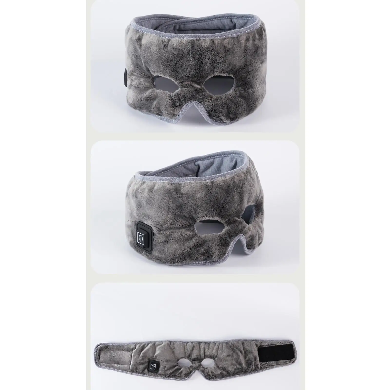 USB Cotton Heated Sleep Mask Adjustable Temperature Breathable Sleep Cover for Relaxing Eyes Night Travel - view 3