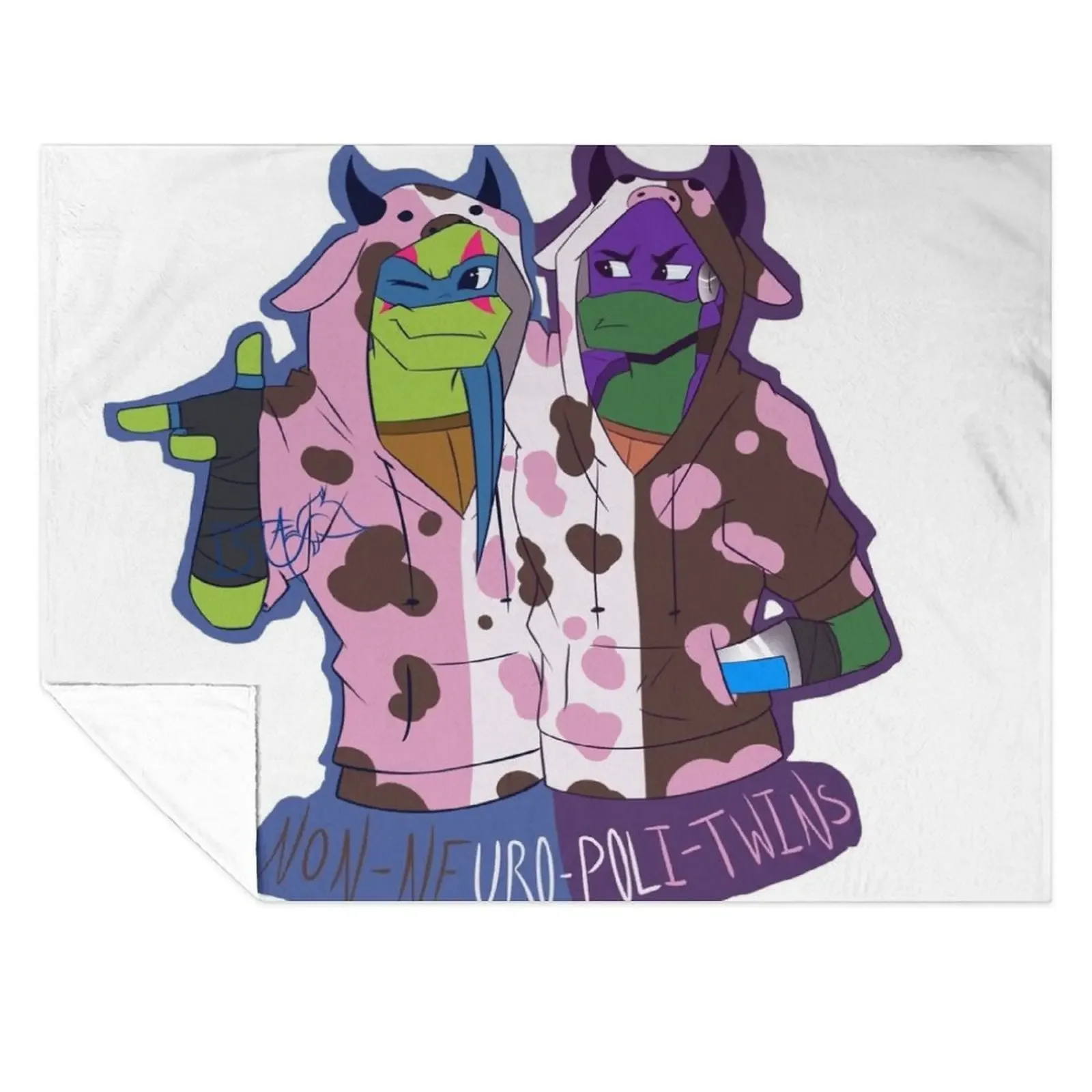 

Non Neuro Poli Twins! Throw Blanket Polar Plaid Blankets For Bed Soft Blankets