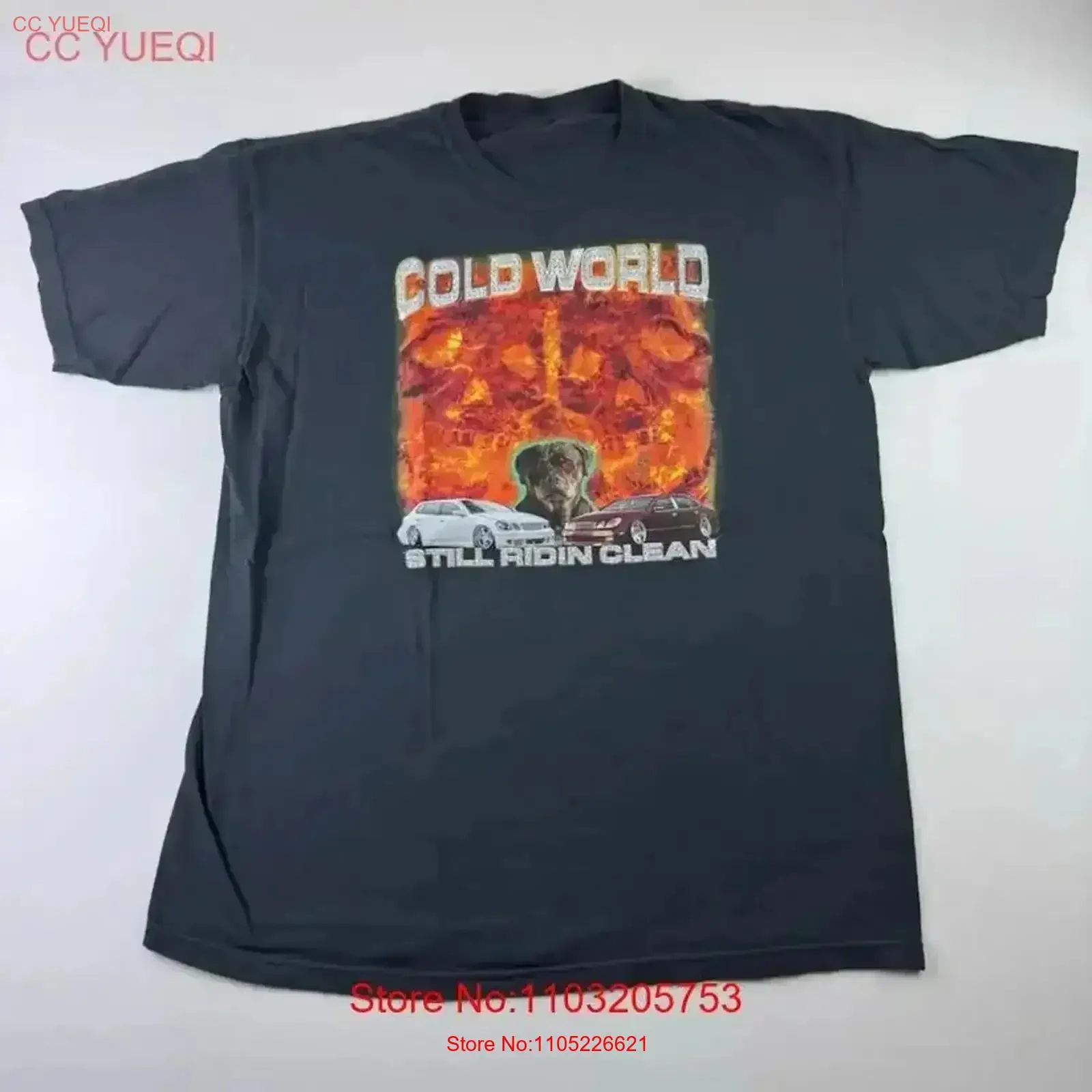

Vintage Eric Reprid Cold World T Shirt Concert S to 5XL EL025 Washed Top For Everyday Wear homme Stretched vintage Washed