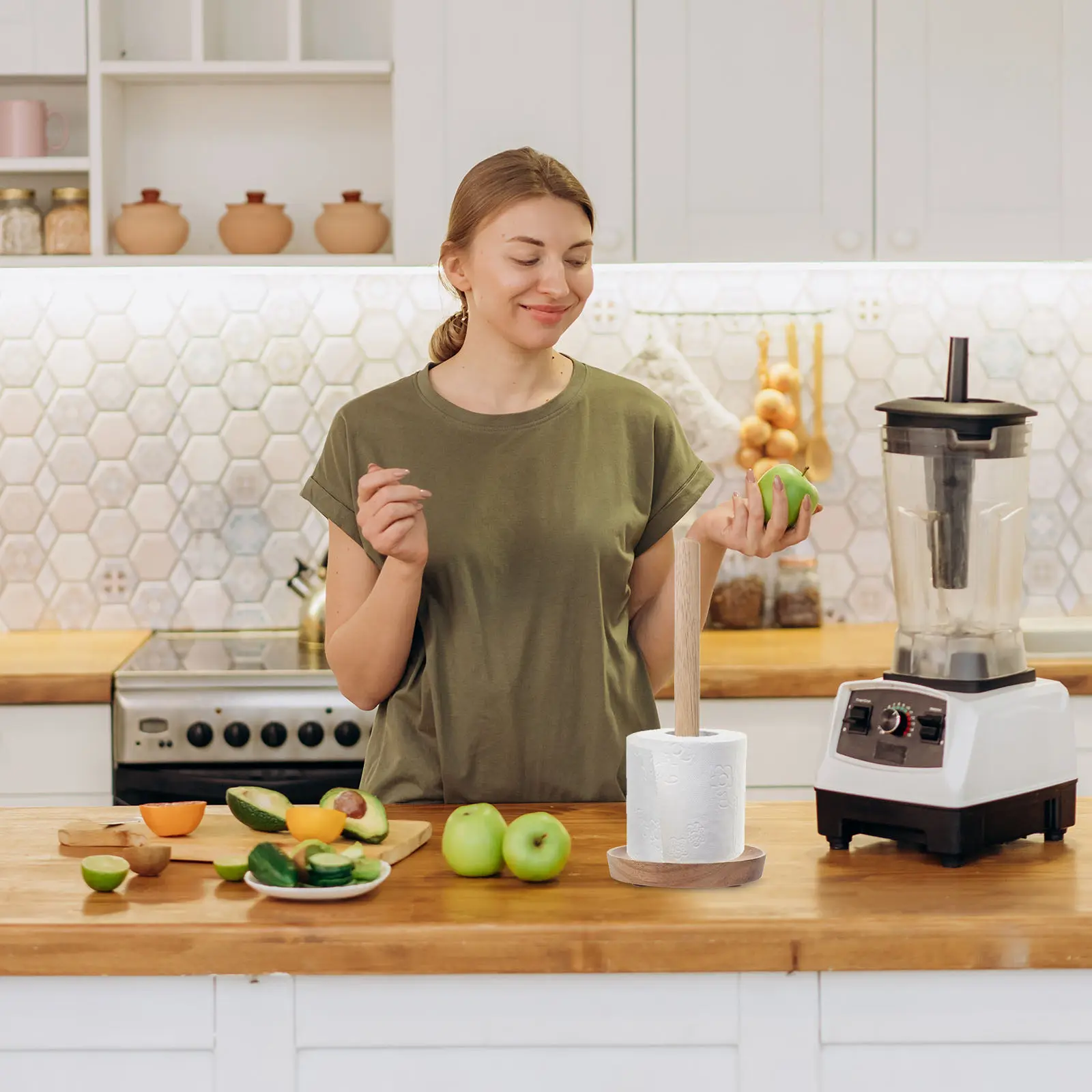 

1 шт. Компактный держатель для туалетной бумаги из натурального дерева, для ванной комнаты (для хозяина, гостей, детей), для автодома, тонкий, экономит место, для рулонной бумаги