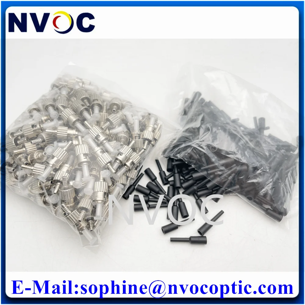 100Pcs STAPC STUPC SM MM 50/125 SX Pre-assembly 0.9mm Boot Fiber Optic Cable Finished Connector Components with Ceramic Ferrule