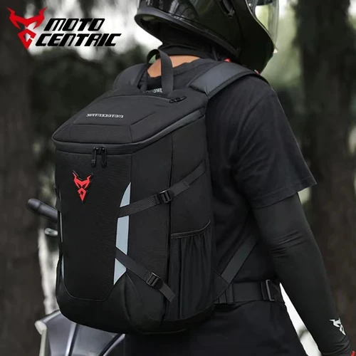 Imagen 2 del producto Mochila para montar en motocicleta, bolsa para casco de gran capacidad, mochila para exteriores, ciclismo, bicicleta, bolsa de viaje reflectante impermeable