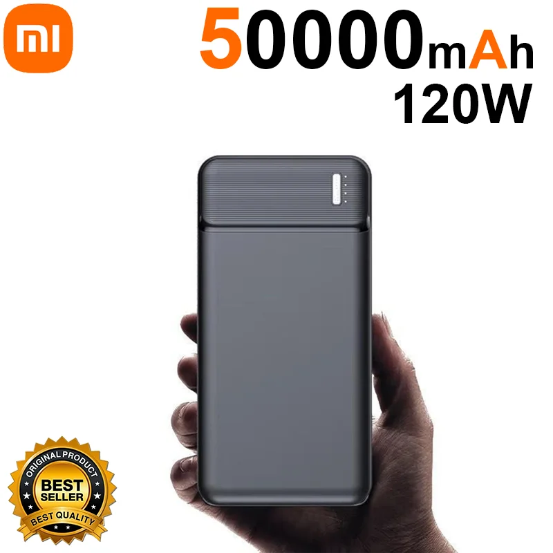 Xiaomi 120W 50000mAh PowerBank Portable Super Fast Charger External Battery PoverBank High Capacity PowerBank For iPhone Samsung