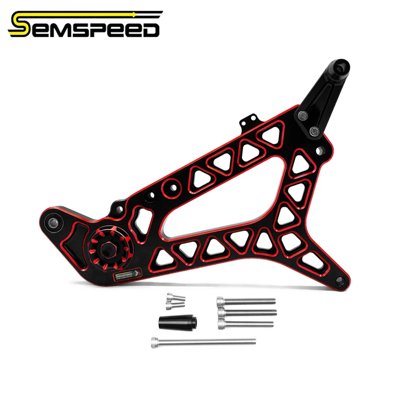 

SEMSPEED Мотоциклетный задний маятник из алюминия с ЧПУ для Zontes 368G 368K 368M 368D 2025-2026: Аксессуары для заднего маятника Plug & Play