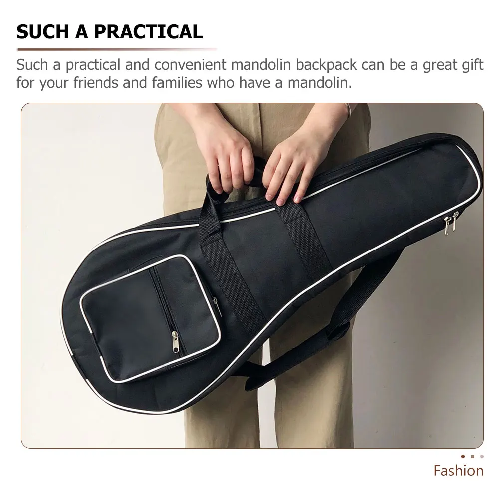 

Mandolin Bag Carrying Case Musical Instrument Backpack Tote Oxford Cloth Storage