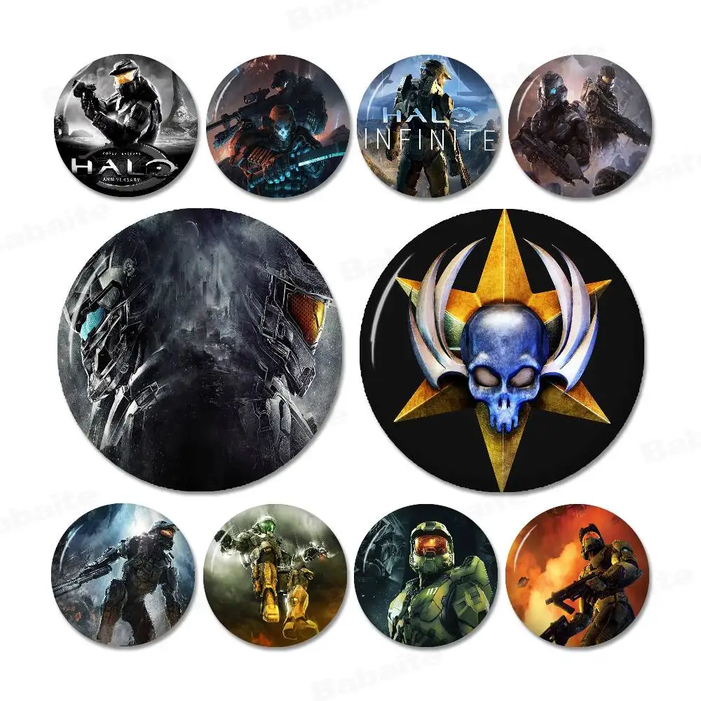 H-Halos Creative Tinplate Soft Button Pins Animal Icon Brooch Lapel Backpack Badge Accessories Pin