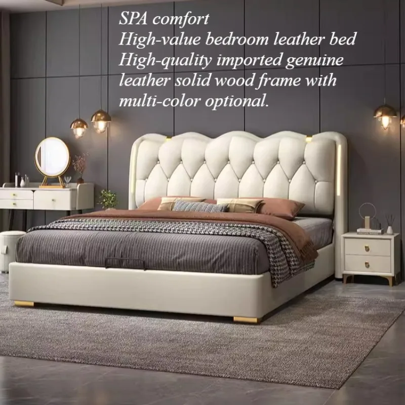 

Headboard Storage Bed Upholstered Twin Minimalist Sleeping Beds Luxury Unique Muebles Para Dormitorio Home Furniture Accessories