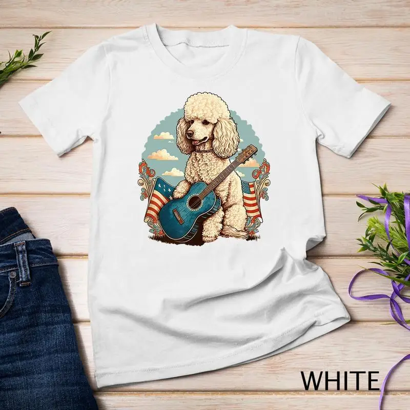 Funny Poodle Dog Miniature Poodle Toy Poodle Country music Unisex T shirt