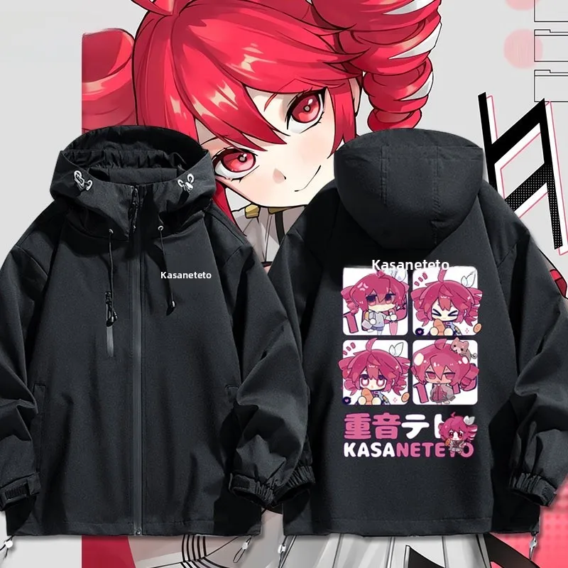 

Аниме Virtual Idol Ветровка Jaet ex Пальто с капюшоном из полиэфирного волокна Длинная застежка-молния с принтом Повседневная верхняя одежда