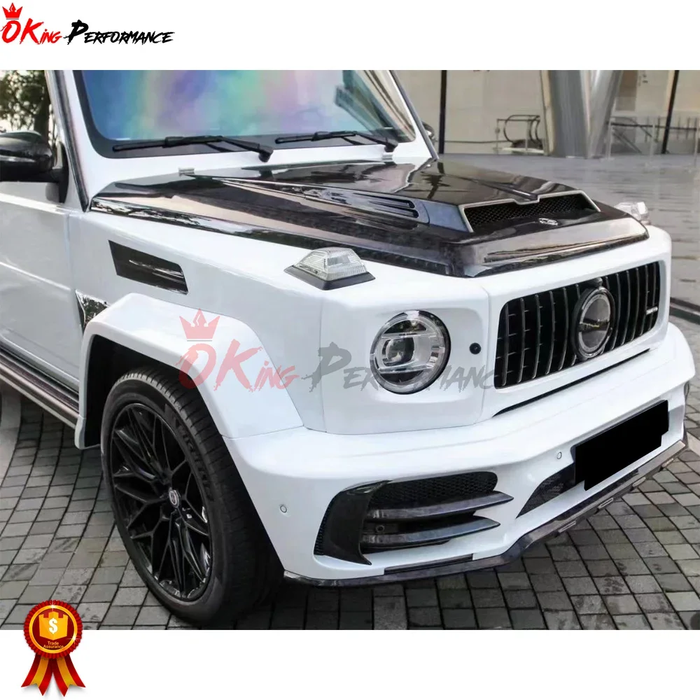 MSY Style Dry Carbon Fiber Engine Hood For Mercedes Benz G Class W464 G500 AMG G63 Bonnet