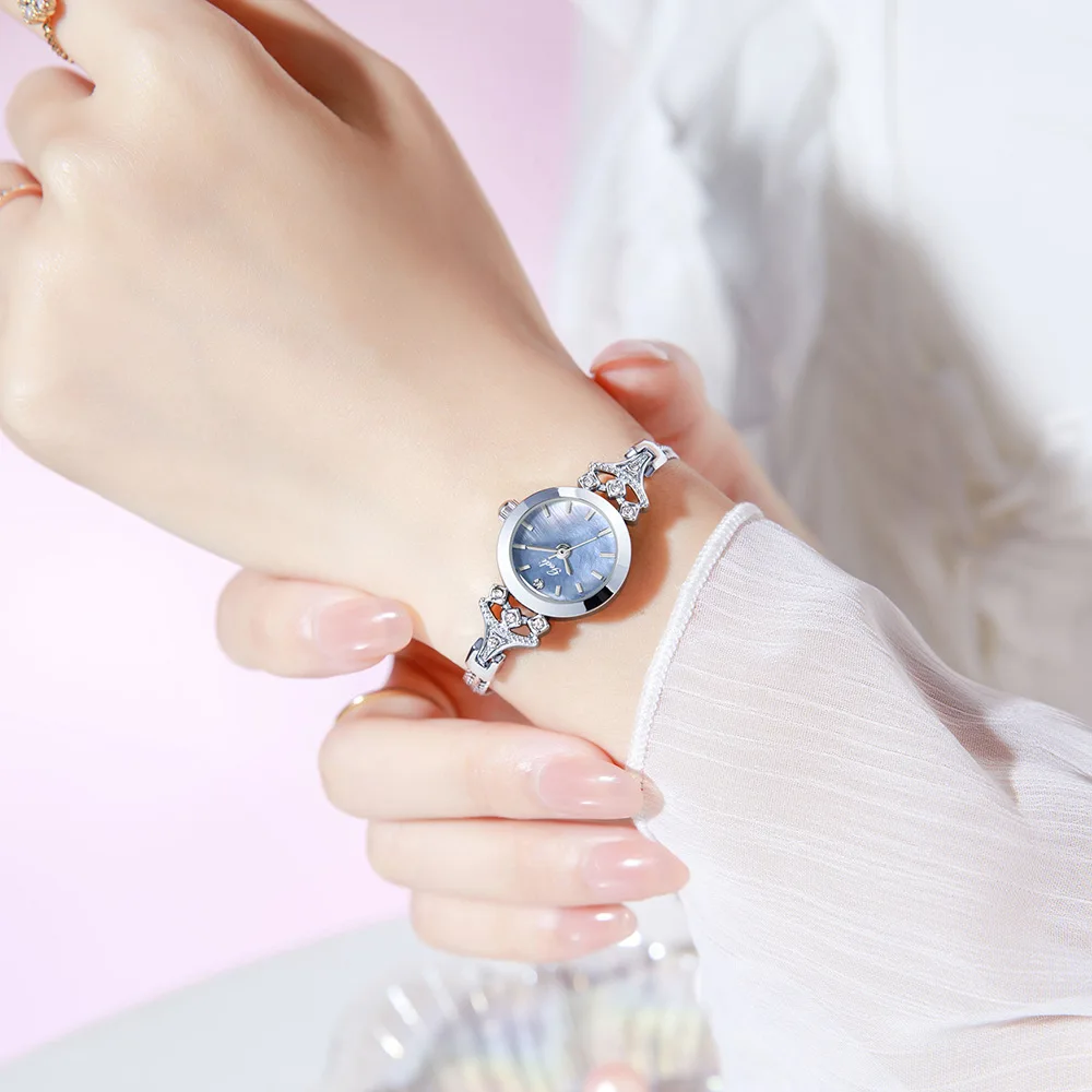 UTHAI CQ442 سوار الموضة ساعة نسائية خفيفة فاخرة عالية الجمال Beimu رائعة مقاوم للماء ساعة كوارتز ، ساعات للمرأة