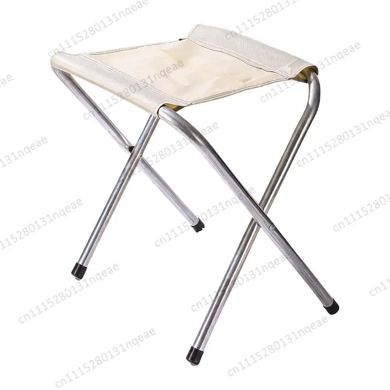Heavy Duty Folding Camping Stool Adult Portable Metal Outdoor Chair Garden Beach Fishing Backpacking