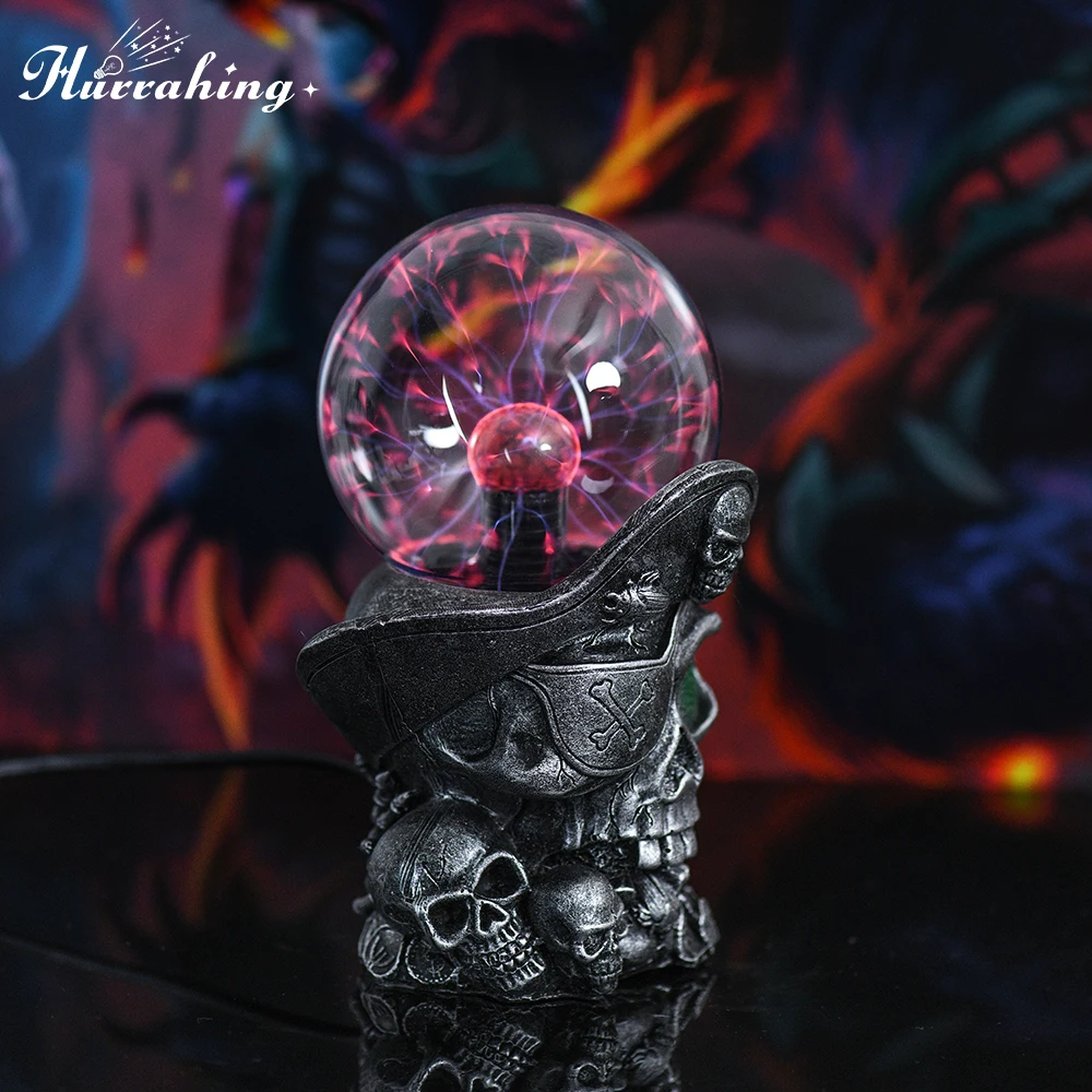 Hurrahing Cyclops القراصنة البلازما مصباح 4 بوصة الغلاف الجوي ليلة ضوء سطح المكتب ديكور هالوين هدية بيع #4