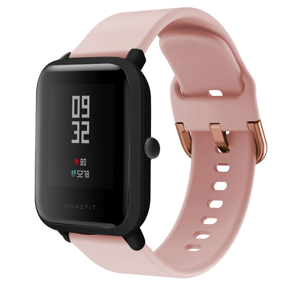 Correa de silicona para Xiaomi Huami Amazfit Bip Lite, correa para reloj inteligente Bip U/S GTS GTR 4 3 2 Pop, para galaxy Huawei Honor, 20 y 22mm