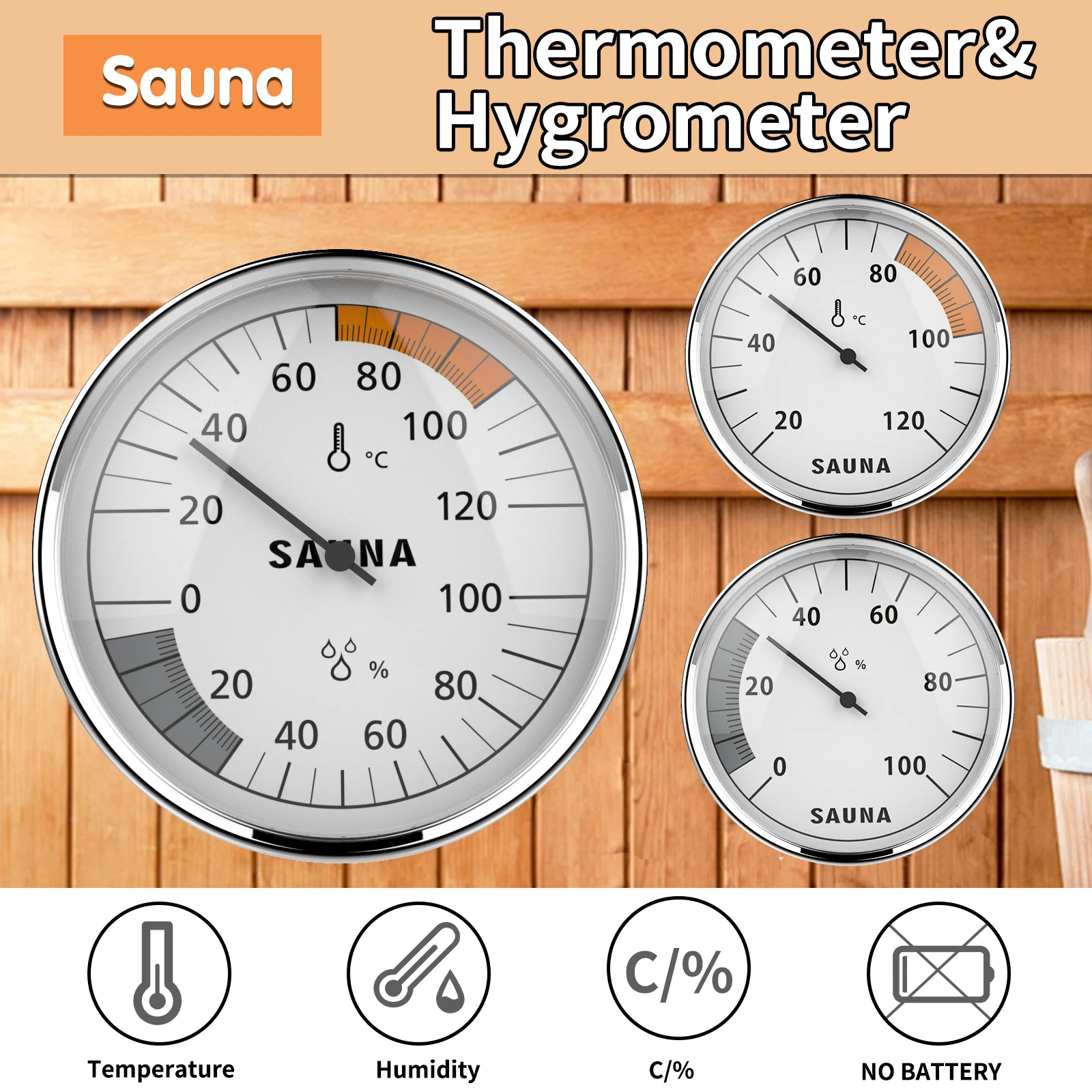 indoor thermometer Sauna Equipment sauna Room Thermometer sauna thermometer