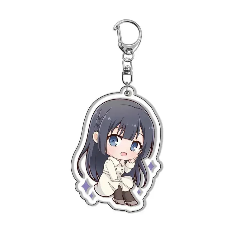 New Anime Mai Sakurajima Keychain Cosplay Azusagawa Sakuta Koga Tomoe Pendant Keychains Bag Accessories Car Key Ring Jewelry