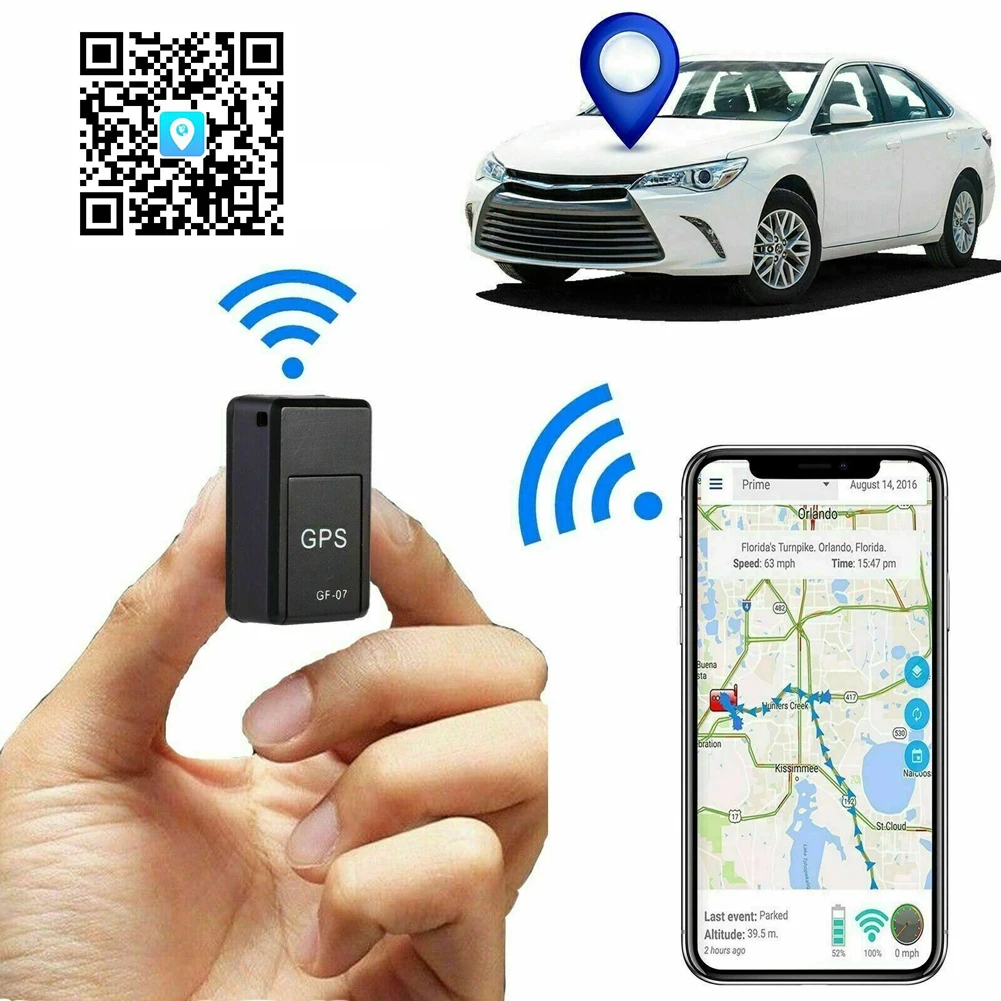 Mini rastreador GPS para coche, dispositivo de seguimiento en tiempo Real, montaje magnético fuerte, posicionador de mensajes SIM antirrobo, localizador antipérdida