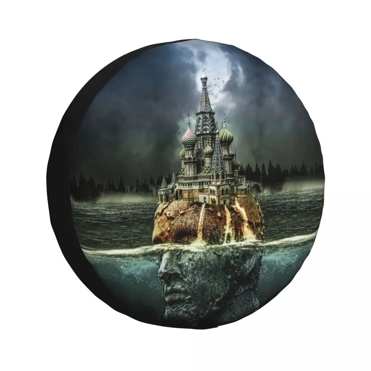 

Темный чехол для запасного колеса Fantasy Head Castle для Mitsubish SUV RV, защитные колеса автомобиля, аксессуары 14 дюймов, 15 дюймов, 16 дюймов, 17 дюймов