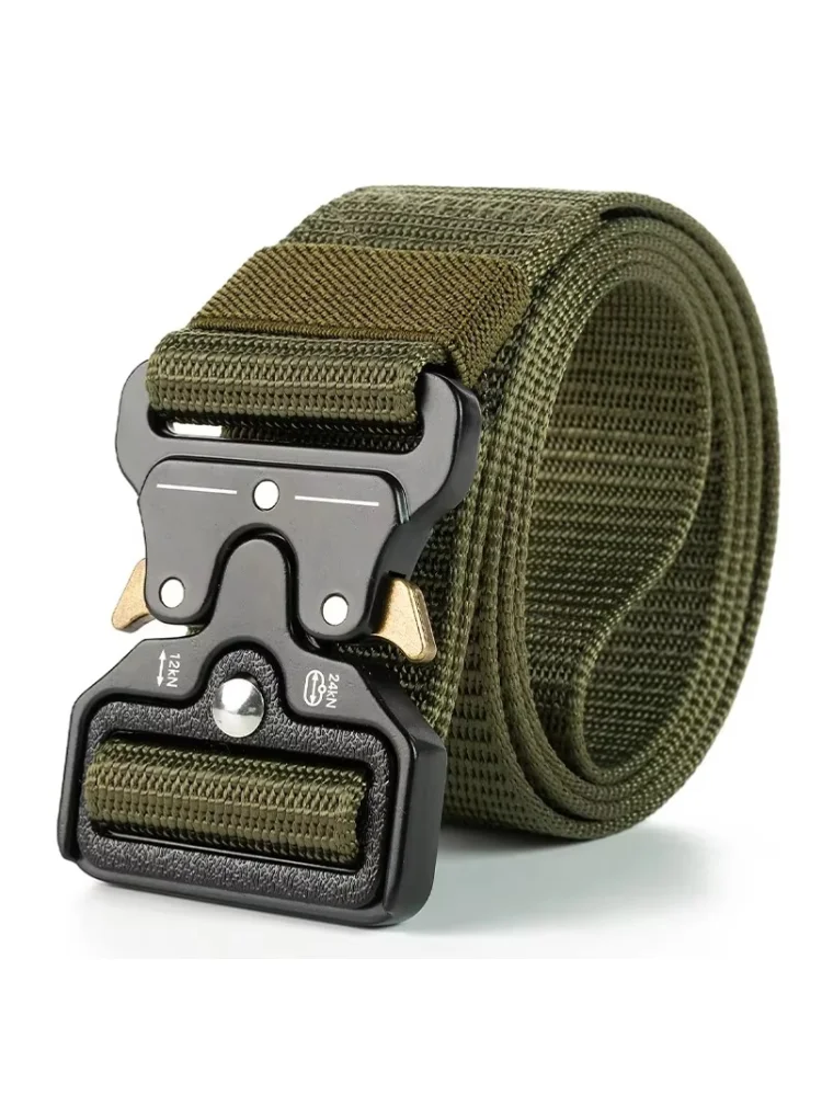 Tactical Belt Quick Release Outdoor Military Belt Soft Real Nylon Sports Accessories Men And Women Black Belt