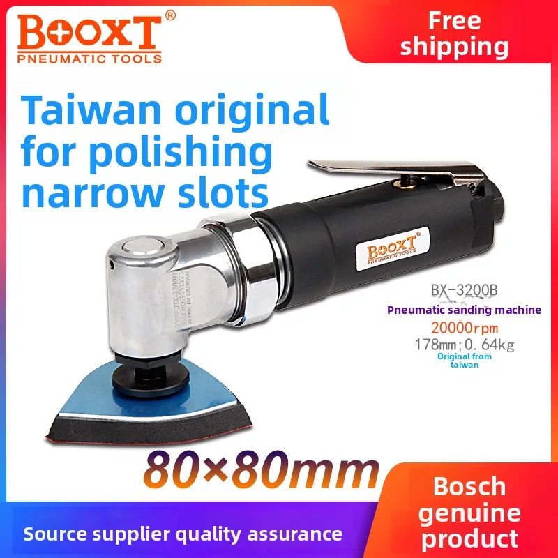 

Пневматическая полировальная машина Taiwan Booxt Bx-3200B для угловых и неровных поверхностей, малогабаритная, треугольная, с вибрацией, для шлифовки наждачной бумагой