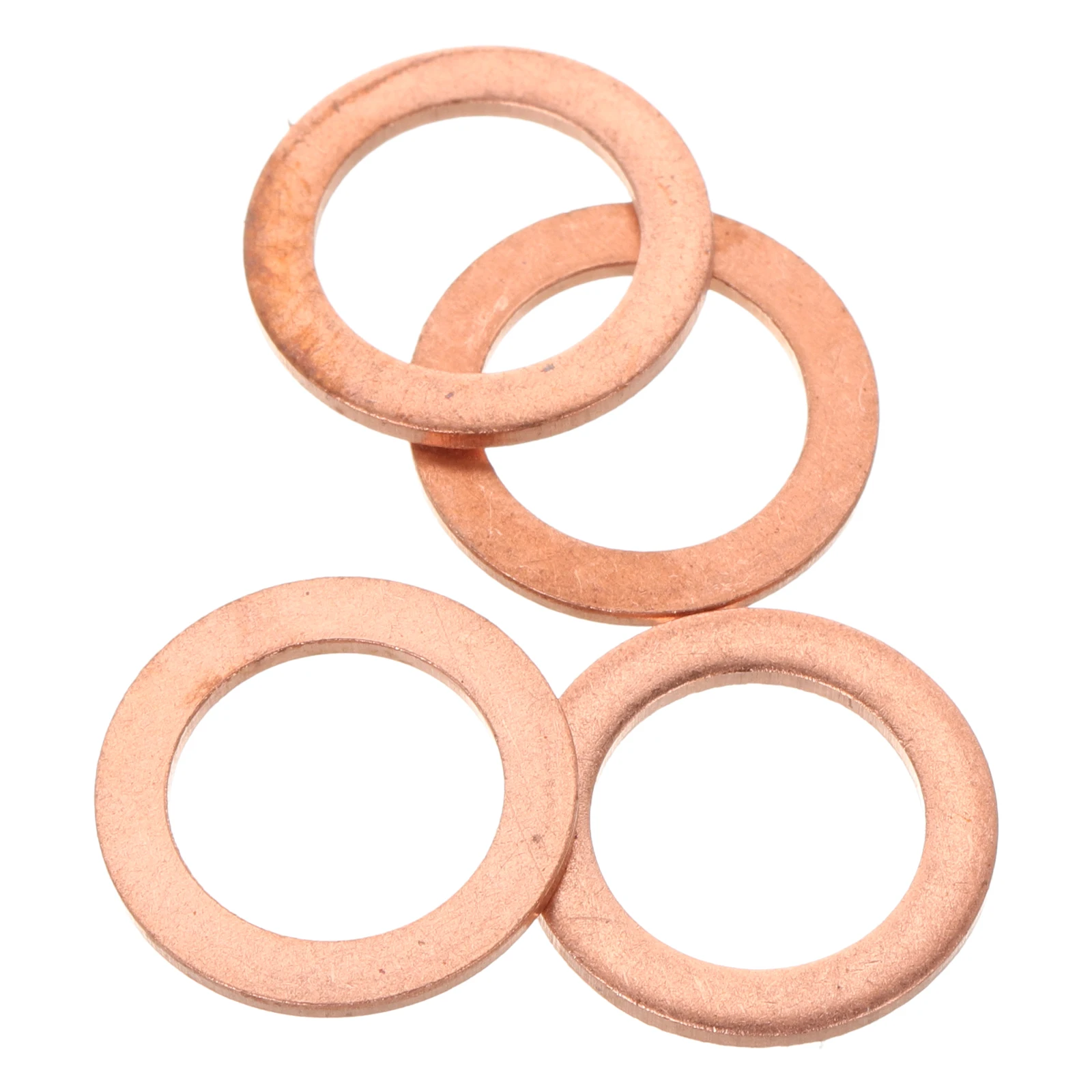 

4PCS Copper Washer Brake Pump Gasket Sealing Pad Long Durability Easy Install Vehicles Oil Pipe Seal Pad Copper