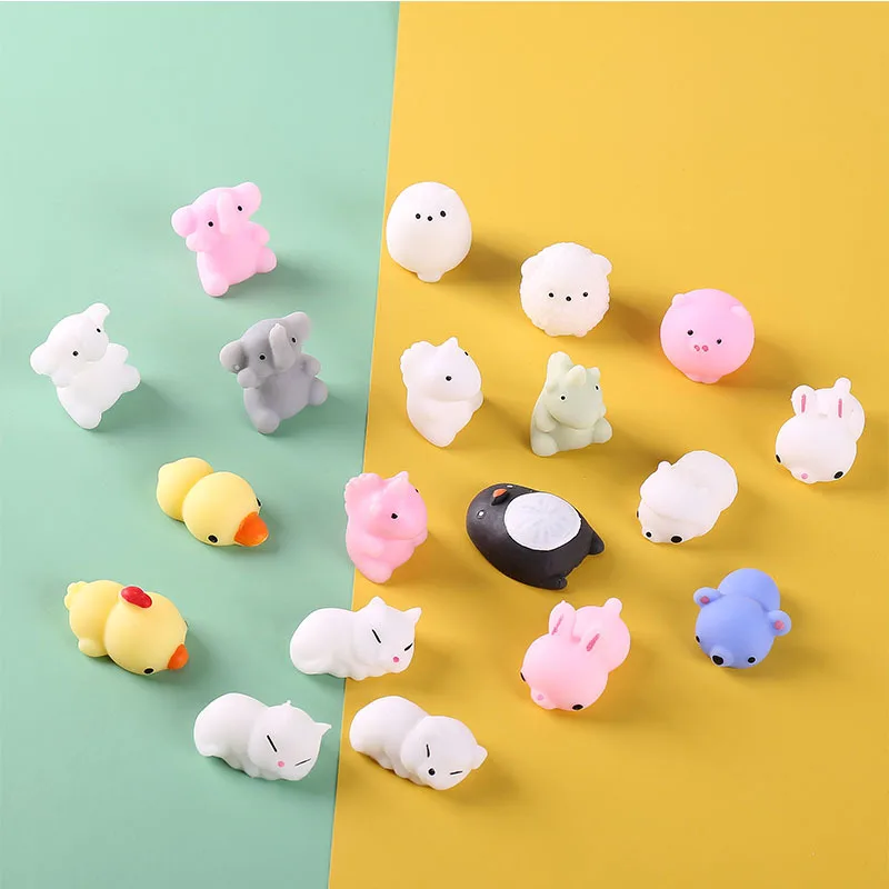 Super น่ารักสัตว์ Sensory ความเครียดบรรเทาของเล่นบีบ Anti-stress MINI ของเล่นเด็กเกมมือง่าย dimple ผ่อนคลายของเล่น J58