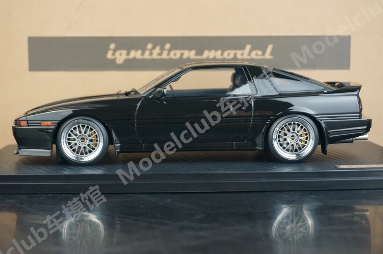 IG 1:18 Supra 3.0GT MA70 أسود JDM محاكاة طبعة محدودة الراتنج معدن ثابت سيارة لعبة مجسمة هدية