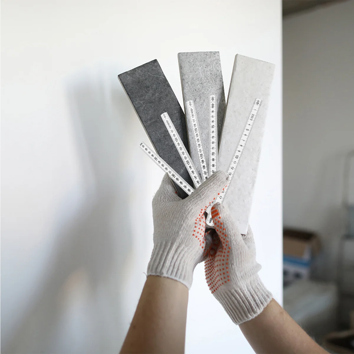 1Pcs Foldable Measuring Ruler with Precise Engraved Scale Smooth 90 Degree Hinge for Carpentry Masonry Tile Work