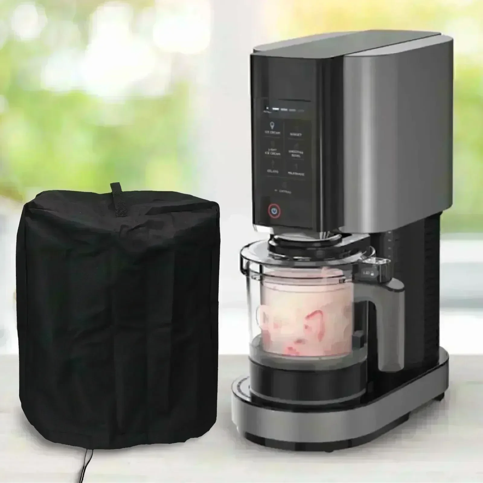 

Wipeable Dust Cover for Ice Cream Machines Made of 600D Oxford Fabric; Effortlessly Maintains Cleanliness in the Kitchen Area